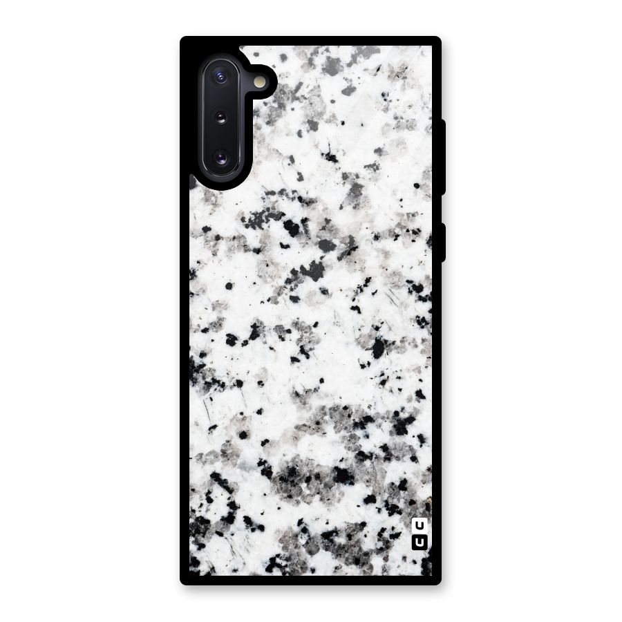 Charcoal Spots Marble Glass Back Case for Galaxy Note 10