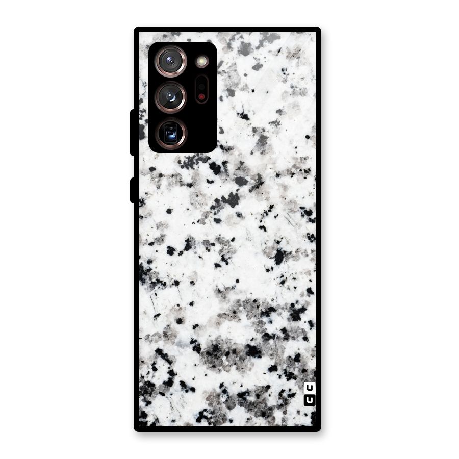 Charcoal Spots Marble Glass Back Case for Galaxy Note 20 Ultra