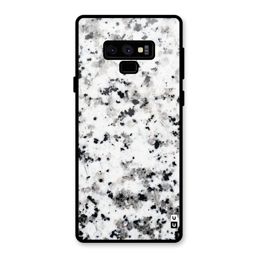 Charcoal Spots Marble Glass Back Case for Galaxy Note 9