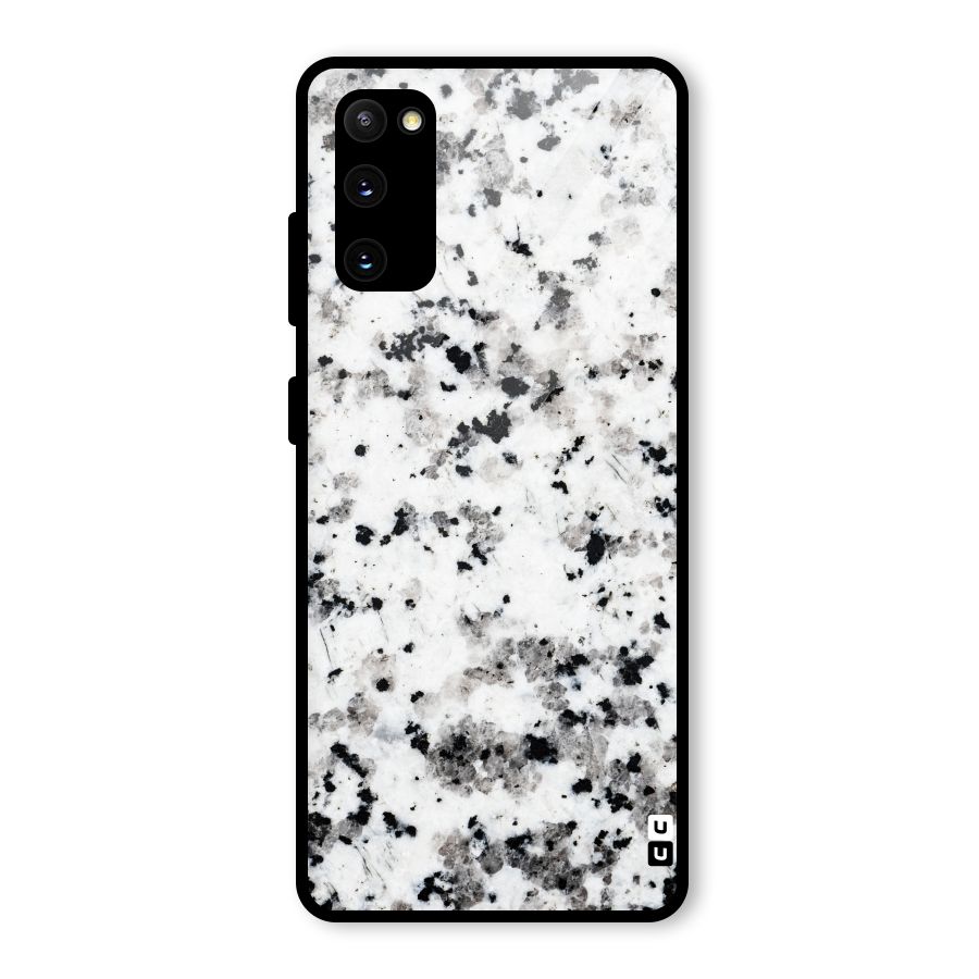 Charcoal Spots Marble Glass Back Case for Galaxy S20 FE 5G