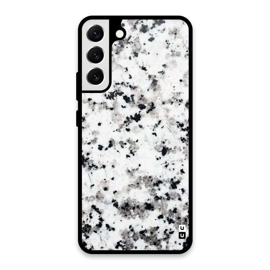 Charcoal Spots Marble Glass Back Case for Galaxy S22 Plus 5G