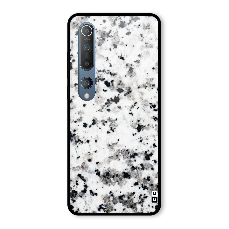 Charcoal Spots Marble Glass Back Case for Mi 10