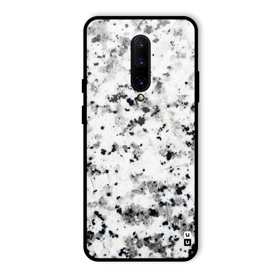 Charcoal Spots Marble Glass Back Case for OnePlus 7 Pro