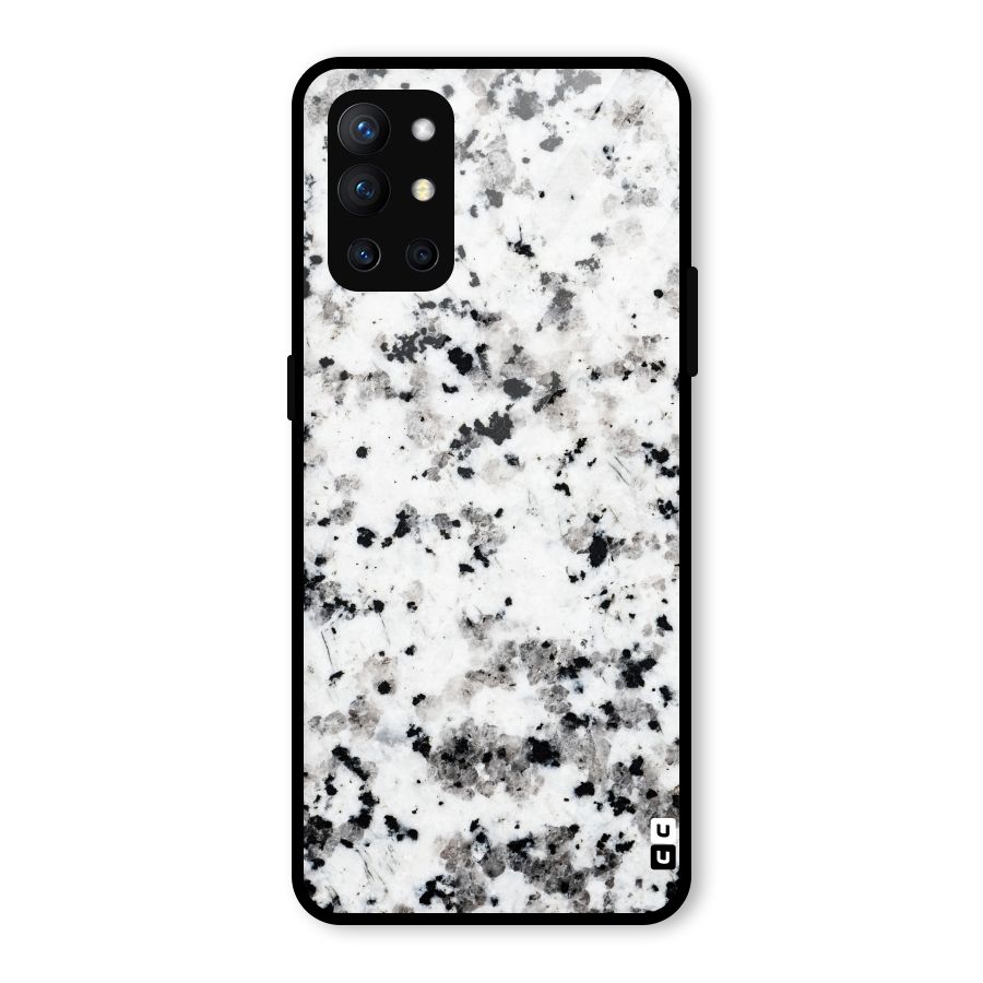 Charcoal Spots Marble Glass Back Case for OnePlus 9R