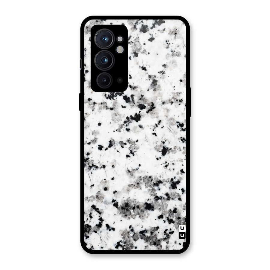 Charcoal Spots Marble Glass Back Case for OnePlus 9RT 5G