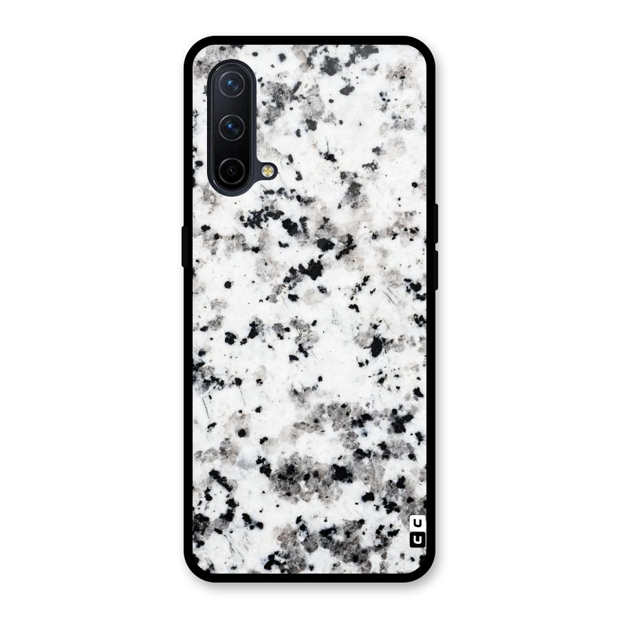 Charcoal Spots Marble Glass Back Case for OnePlus Nord CE 5G