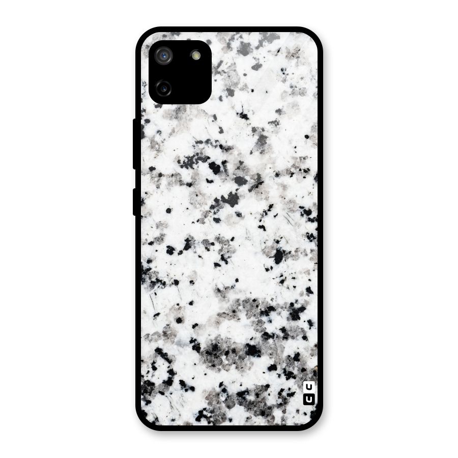 Charcoal Spots Marble Glass Back Case for Realme C11