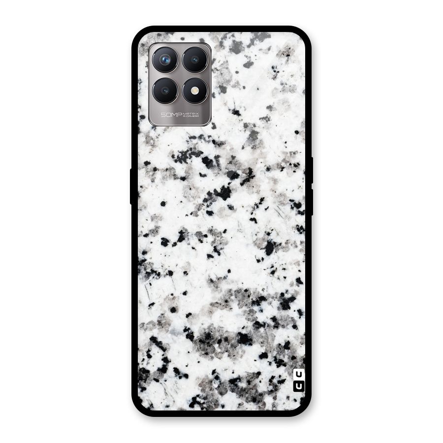Charcoal Spots Marble Glass Back Case for Realme Narzo 50
