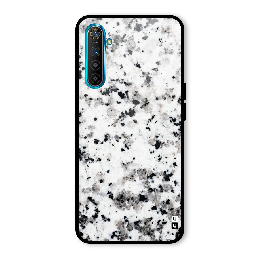 Charcoal Spots Marble Glass Back Case for Realme X2