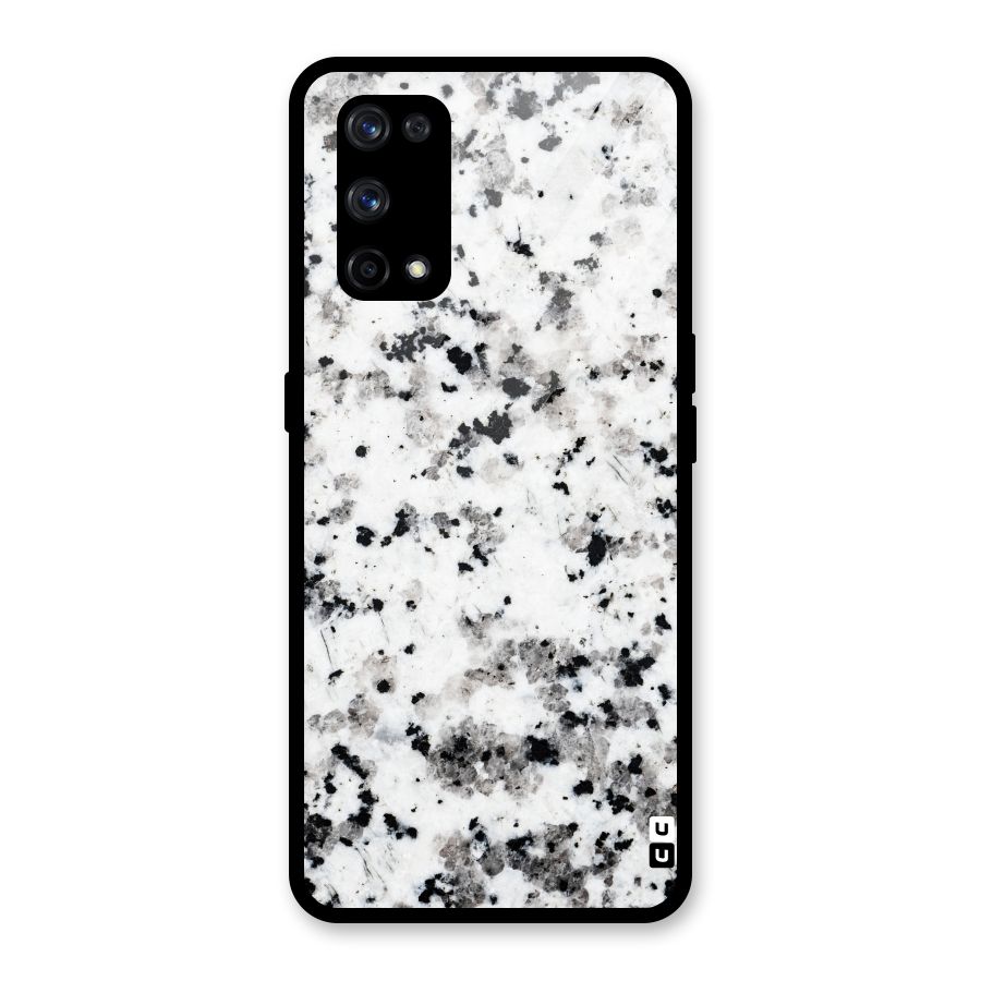 Charcoal Spots Marble Glass Back Case for Realme X7 Pro