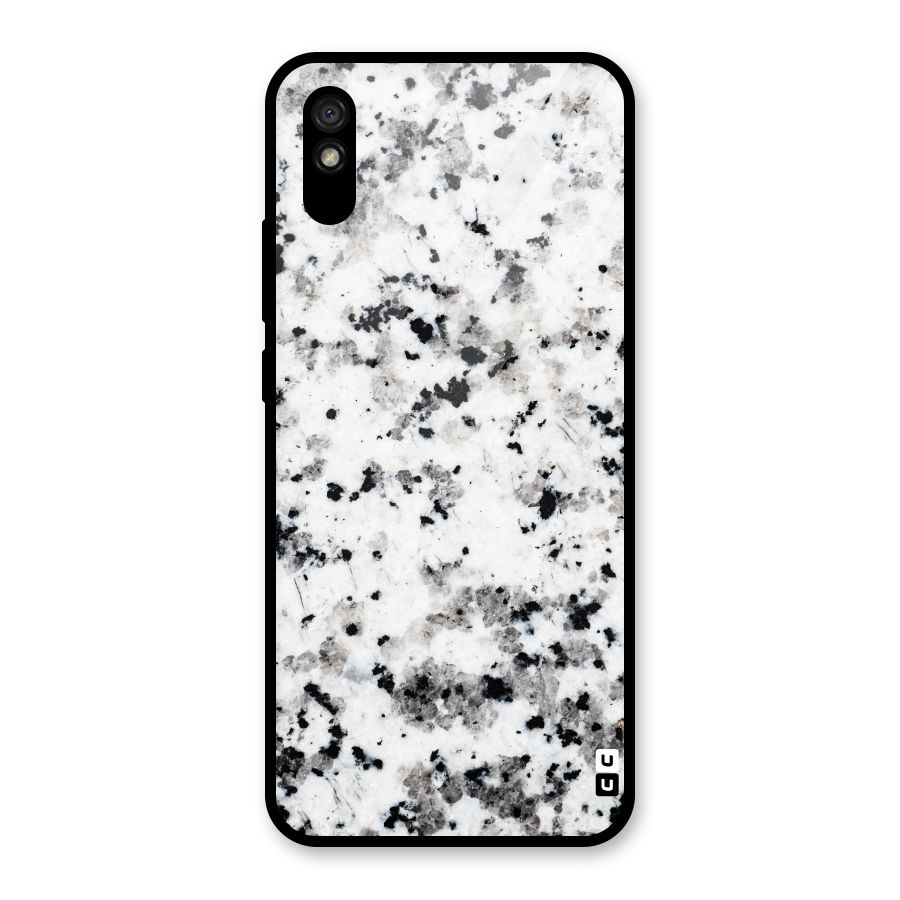 Charcoal Spots Marble Glass Back Case for Redmi 9i