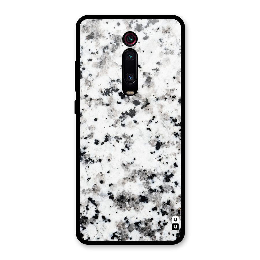 Charcoal Spots Marble Glass Back Case for Redmi K20