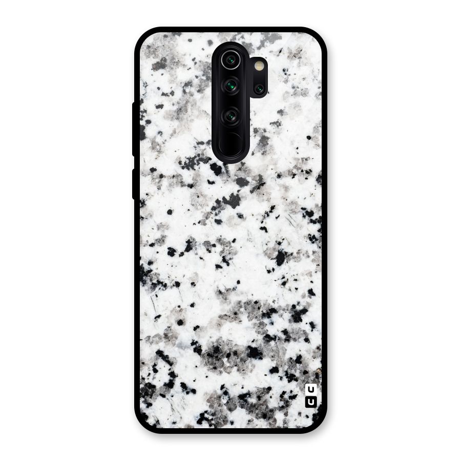 Charcoal Spots Marble Glass Back Case for Redmi Note 8 Pro