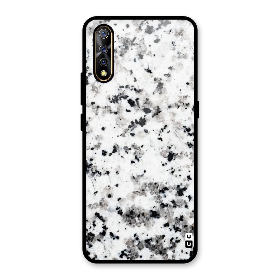 Charcoal Spots Marble Glass Back Case for Vivo S1