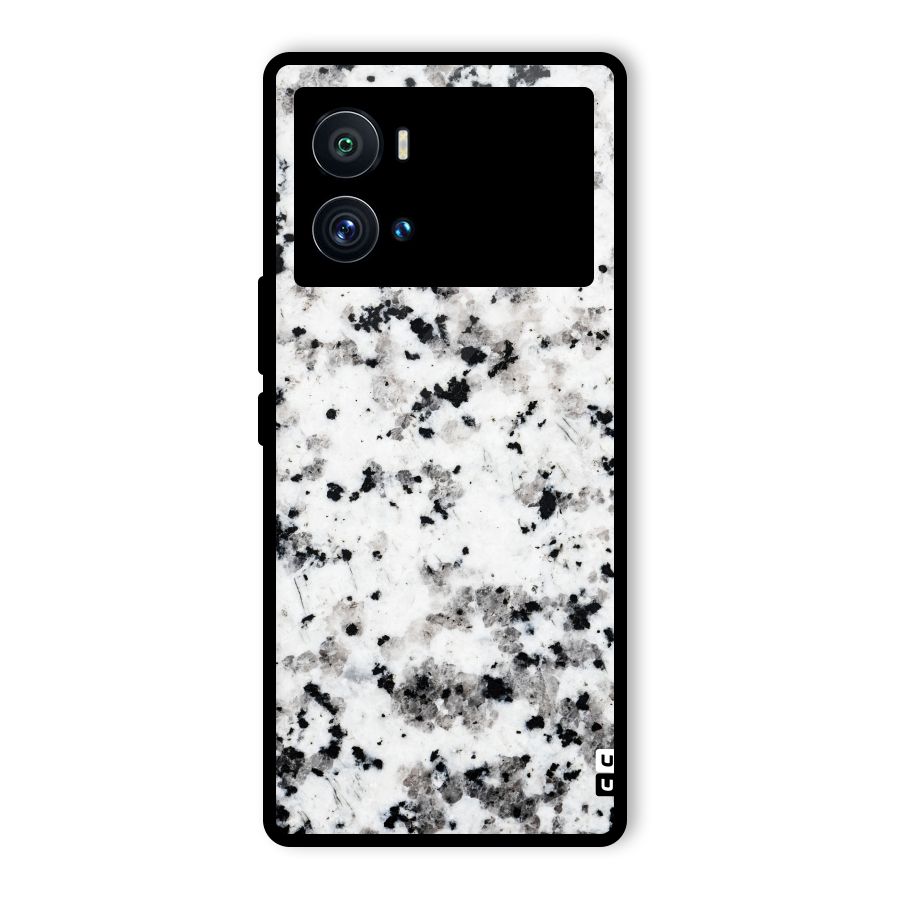 Charcoal Spots Marble Glass Back Case for Vivo iQOO 9 Pro