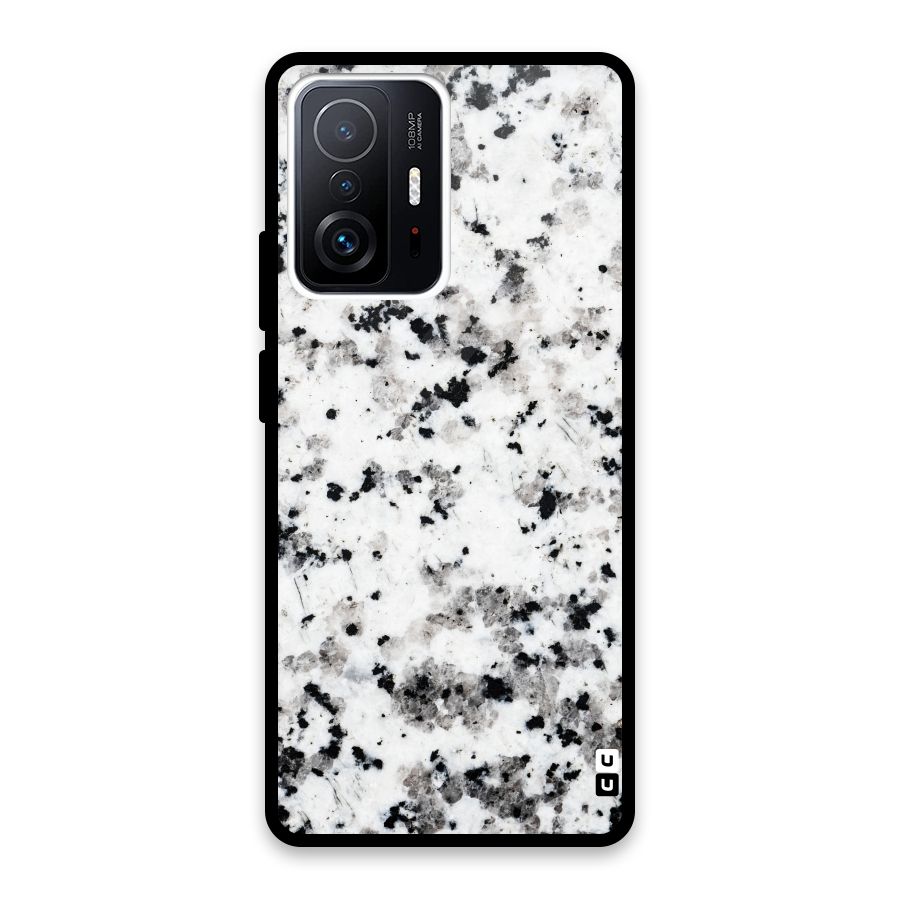 Charcoal Spots Marble Glass Back Case for Xiaomi 11T Pro