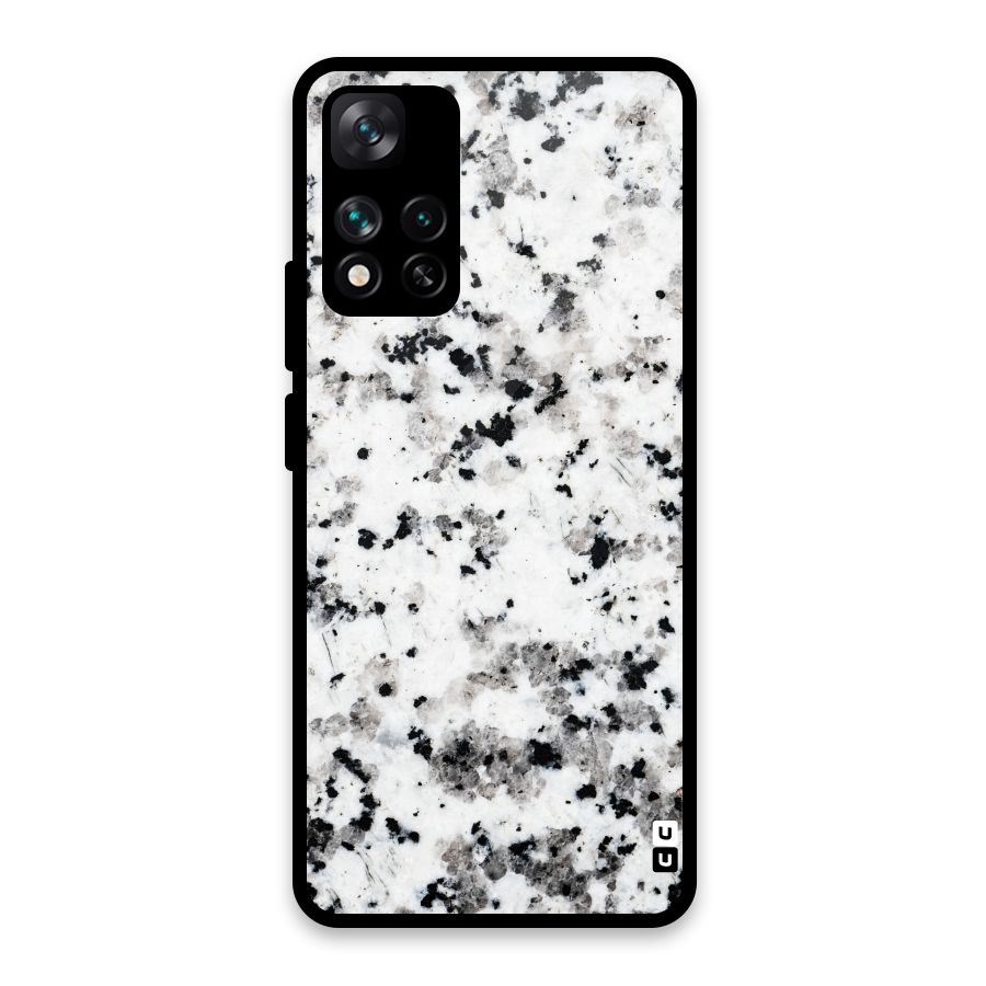 Charcoal Spots Marble Glass Back Case for Xiaomi 11i HyperCharge 5G