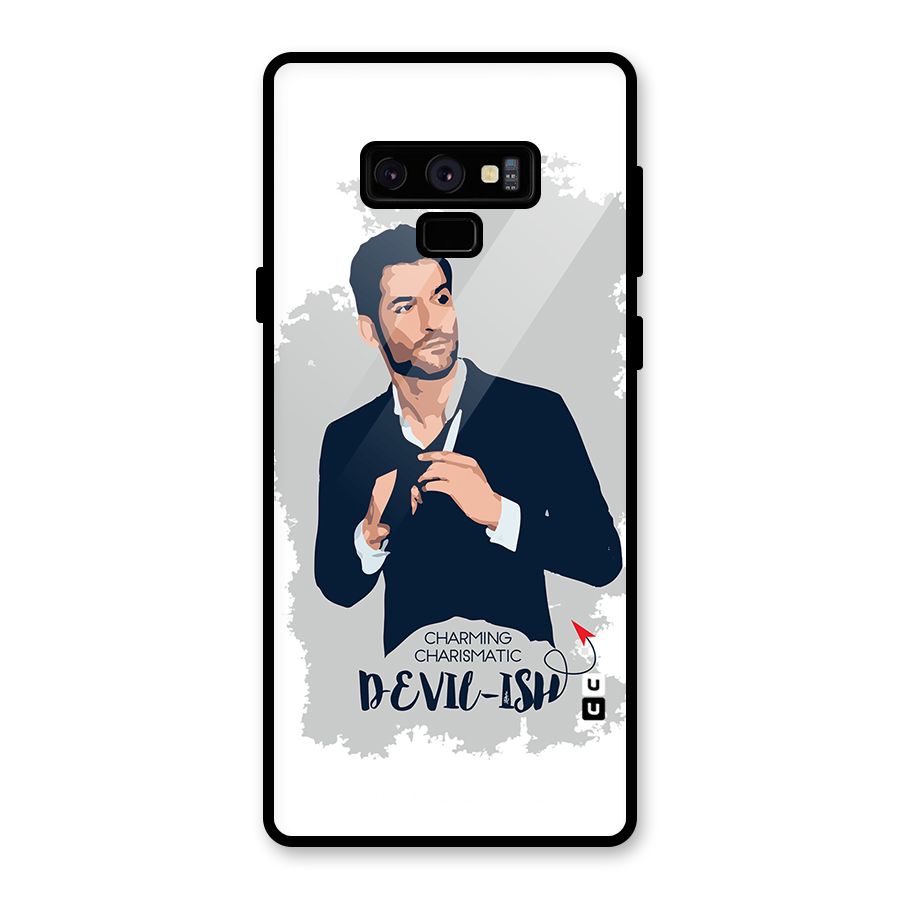 Charming Charismatic Lucifer Glass Back Case for Galaxy Note 9