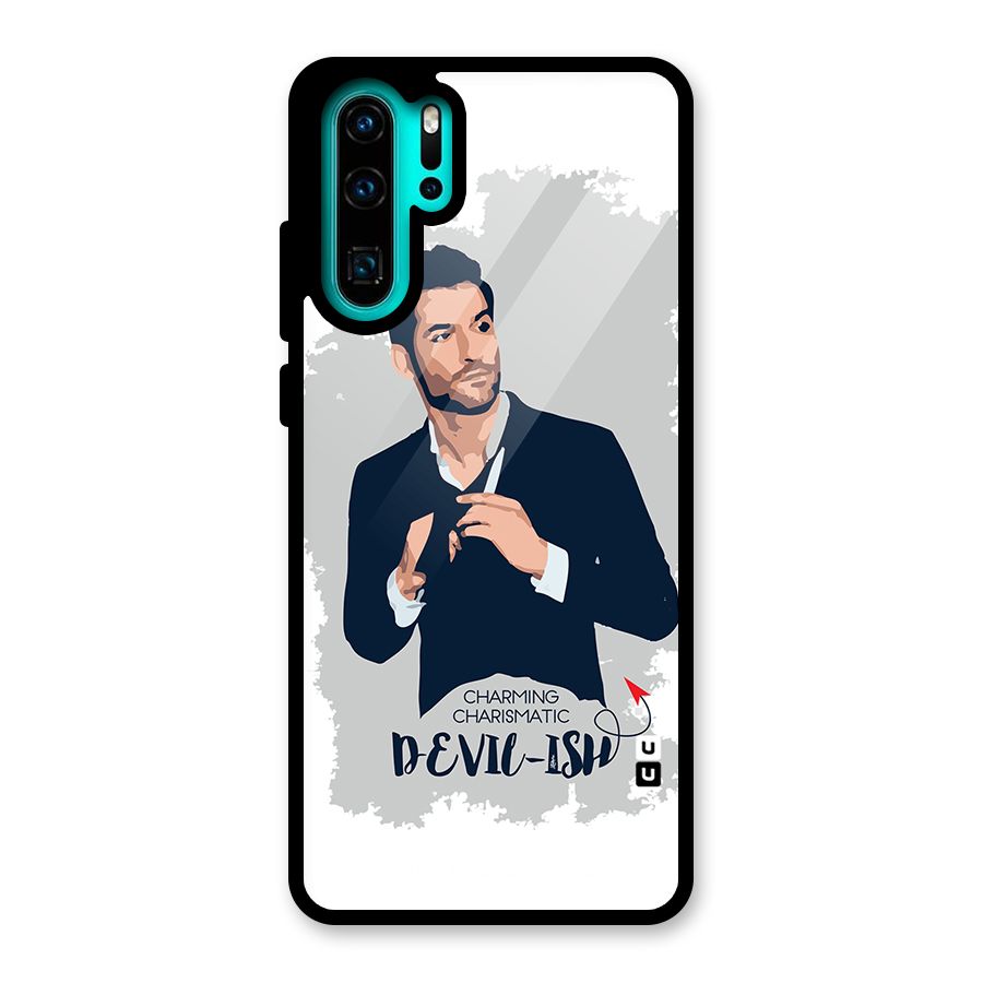 Charming Charismatic Lucifer Glass Back Case for Huawei P30 Pro