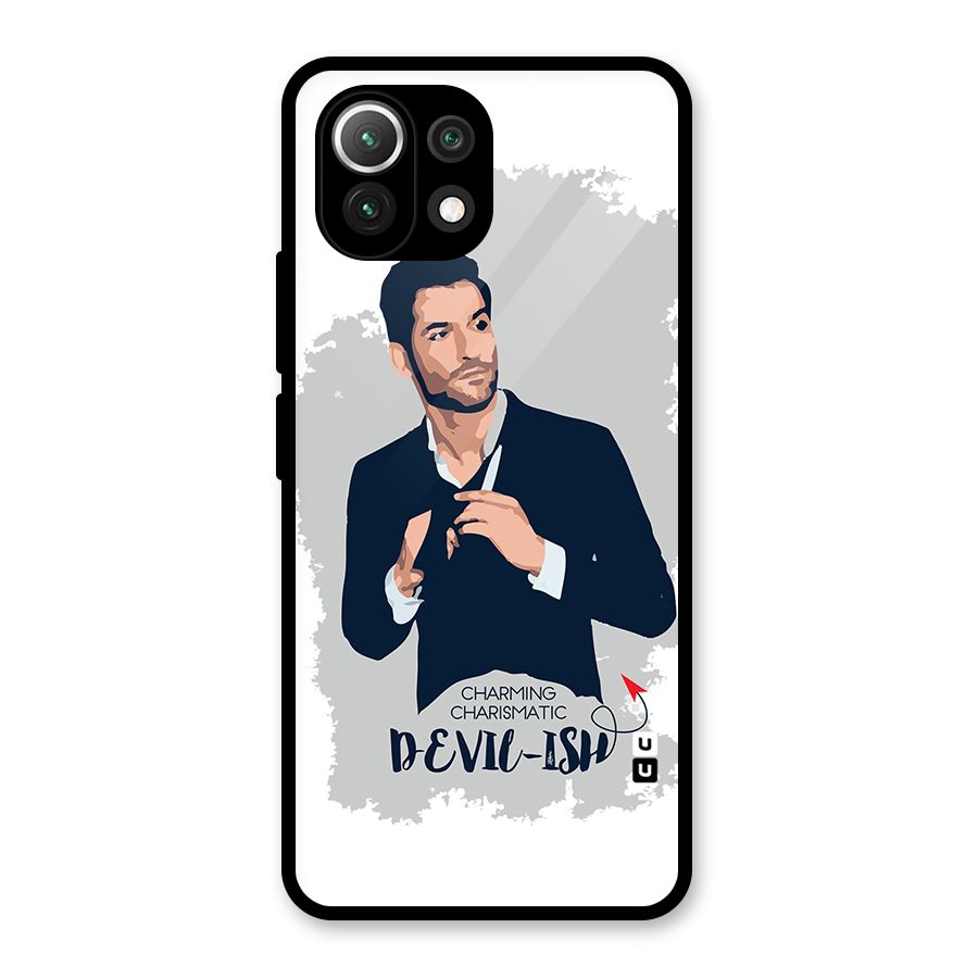Charming Charismatic Lucifer Glass Back Case for Mi 11 Lite