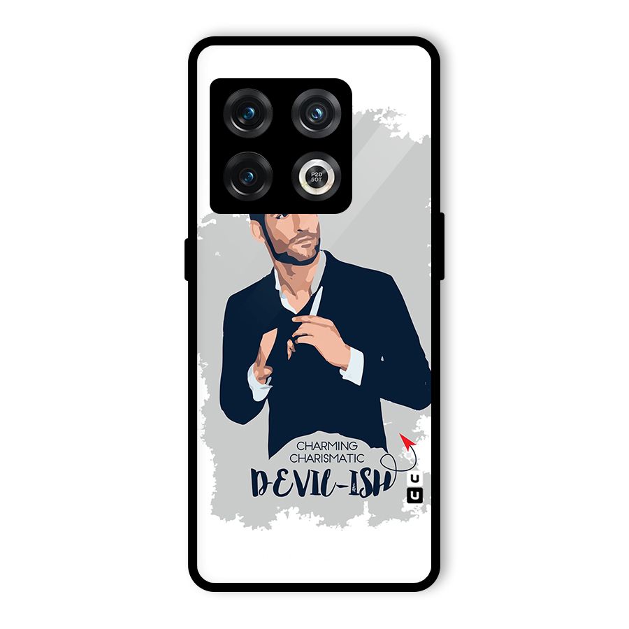 Charming Charismatic Lucifer Glass Back Case for OnePlus 10 Pro 5G