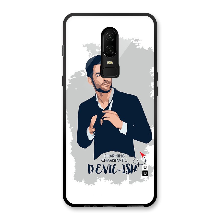 Charming Charismatic Lucifer Glass Back Case for OnePlus 6