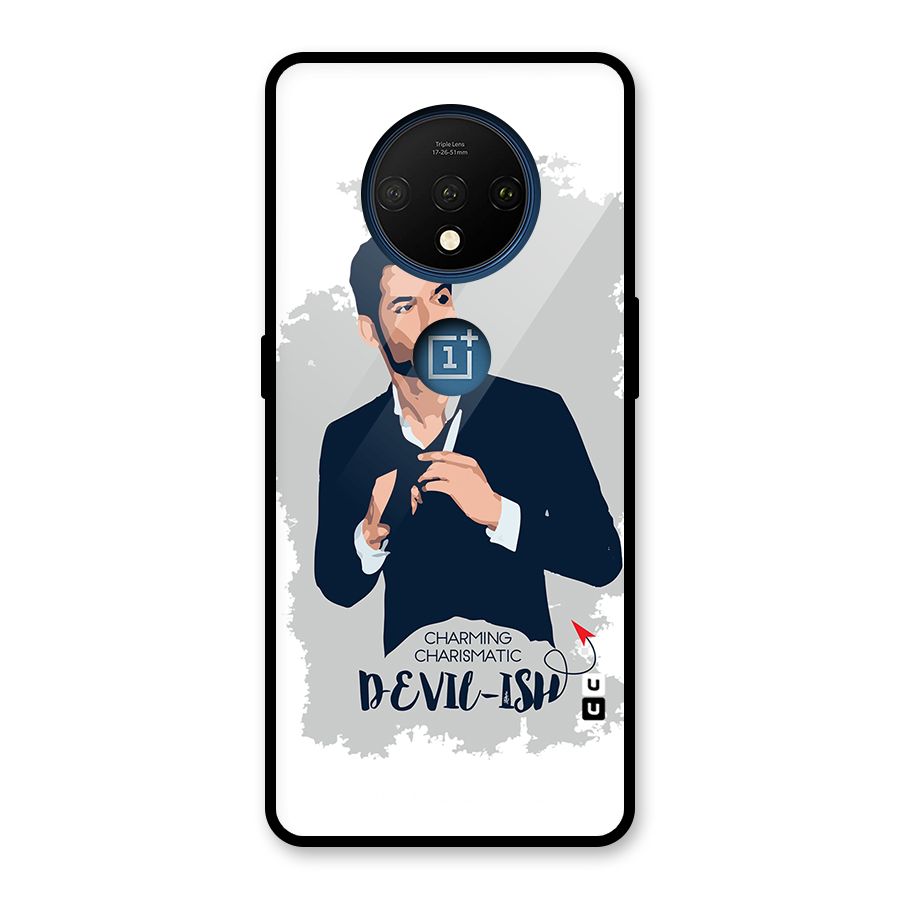 Charming Charismatic Lucifer Glass Back Case for OnePlus 7T