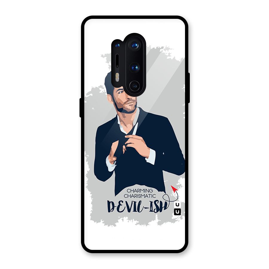 Charming Charismatic Lucifer Glass Back Case for OnePlus 8 Pro