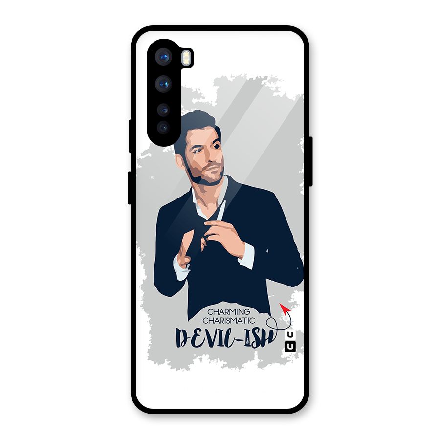 Charming Charismatic Lucifer Glass Back Case for OnePlus Nord