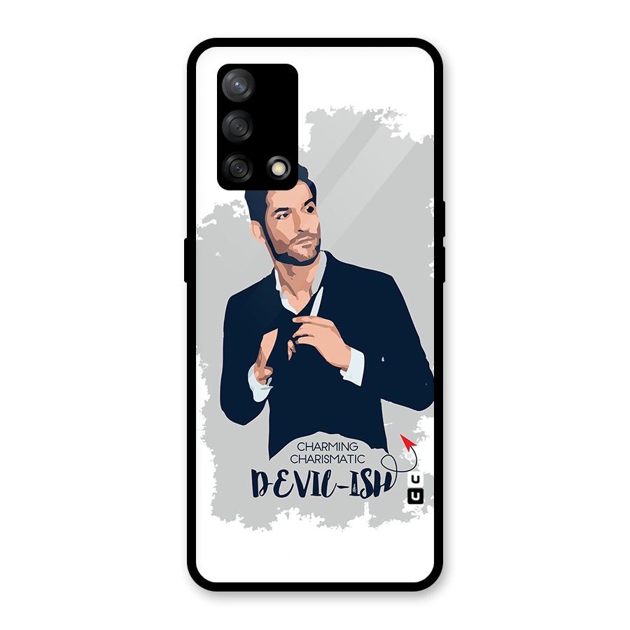 Charming Charismatic Lucifer Glass Back Case for Oppo F19
