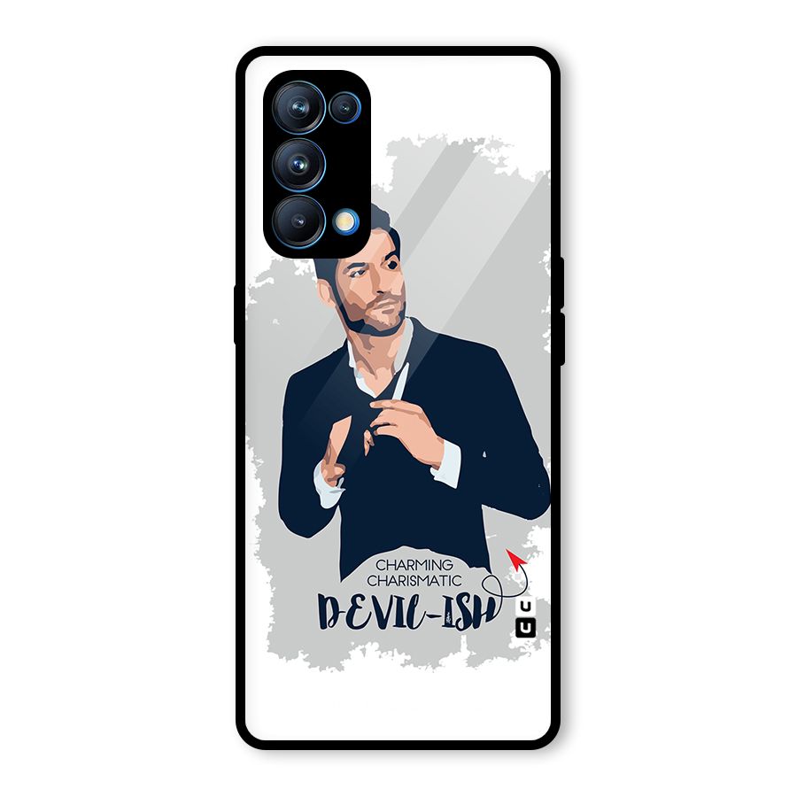 Charming Charismatic Lucifer Glass Back Case for Oppo Reno5 Pro 5G