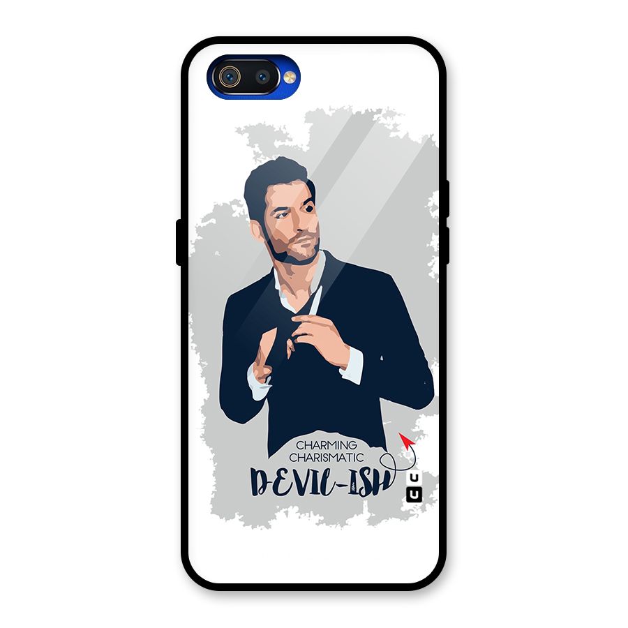 Charming Charismatic Lucifer Glass Back Case for Realme C2