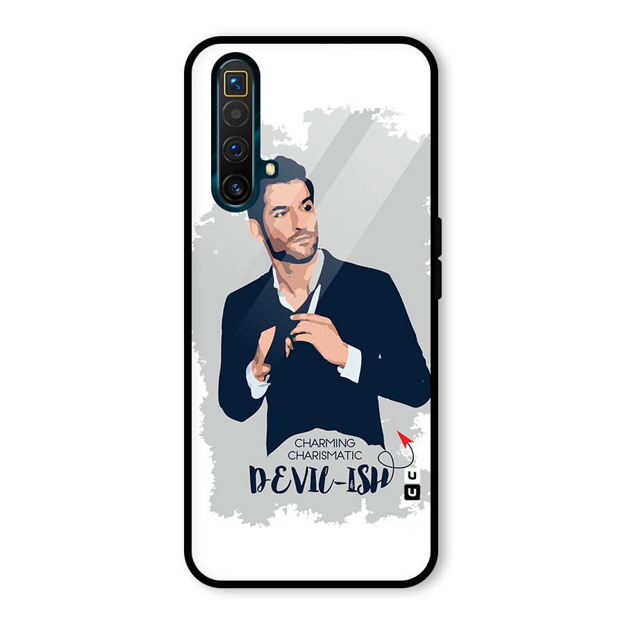 Charming Charismatic Lucifer Glass Back Case for Realme X3