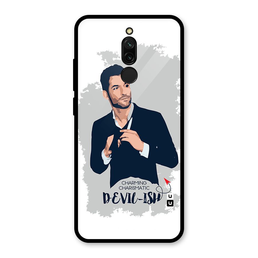 Charming Charismatic Lucifer Glass Back Case for Redmi 8