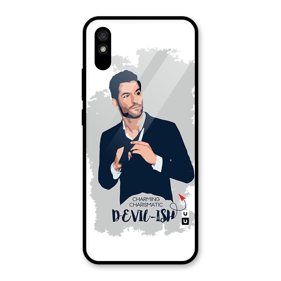 Charming Charismatic Lucifer Glass Back Case for Redmi 9A