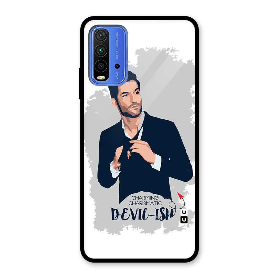 Charming Charismatic Lucifer Glass Back Case for Redmi 9 Power