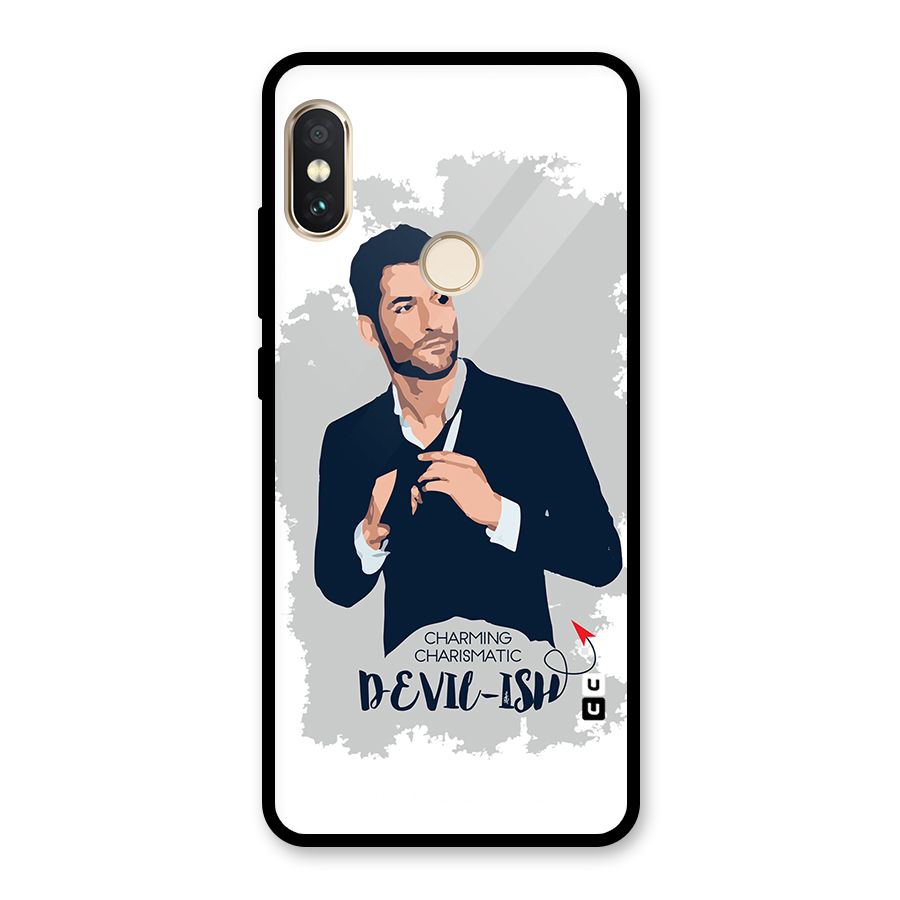 Charming Charismatic Lucifer Glass Back Case for Redmi Note 5 Pro