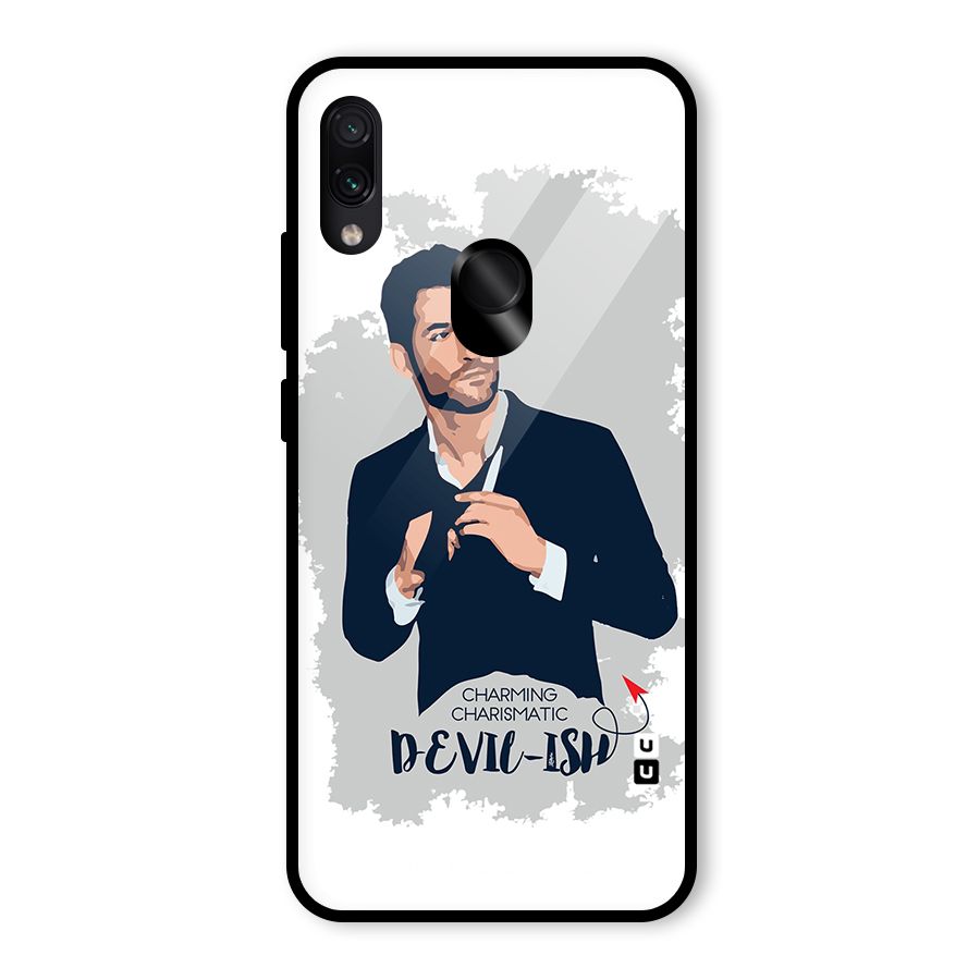 Charming Charismatic Lucifer Glass Back Case for Redmi Note 7