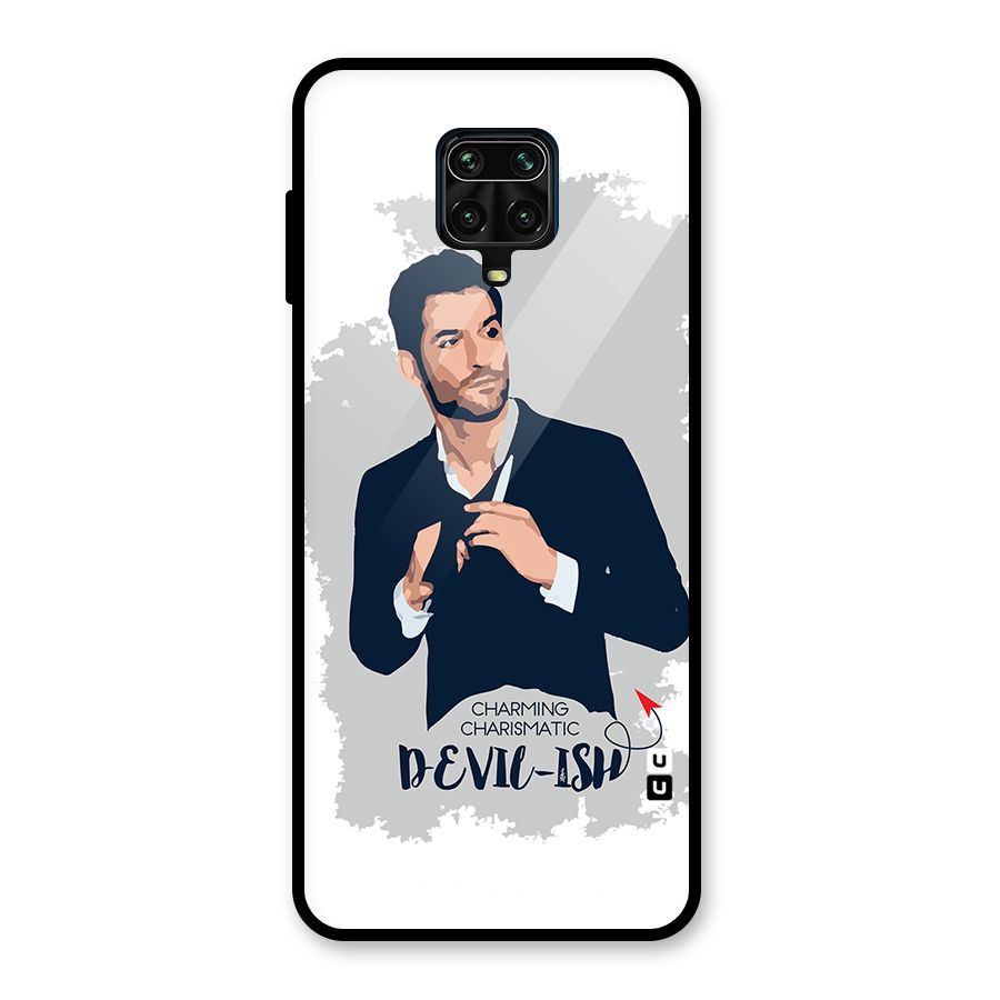 Charming Charismatic Lucifer Glass Back Case for Redmi Note 9 Pro