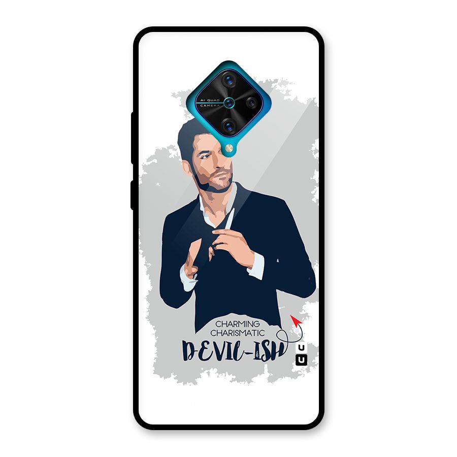 Charming Charismatic Lucifer Glass Back Case for Vivo S1 Pro