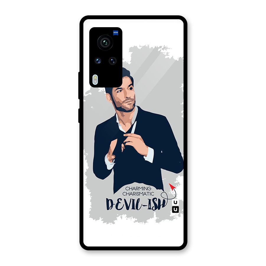 Charming Charismatic Lucifer Glass Back Case for Vivo X60 Pro
