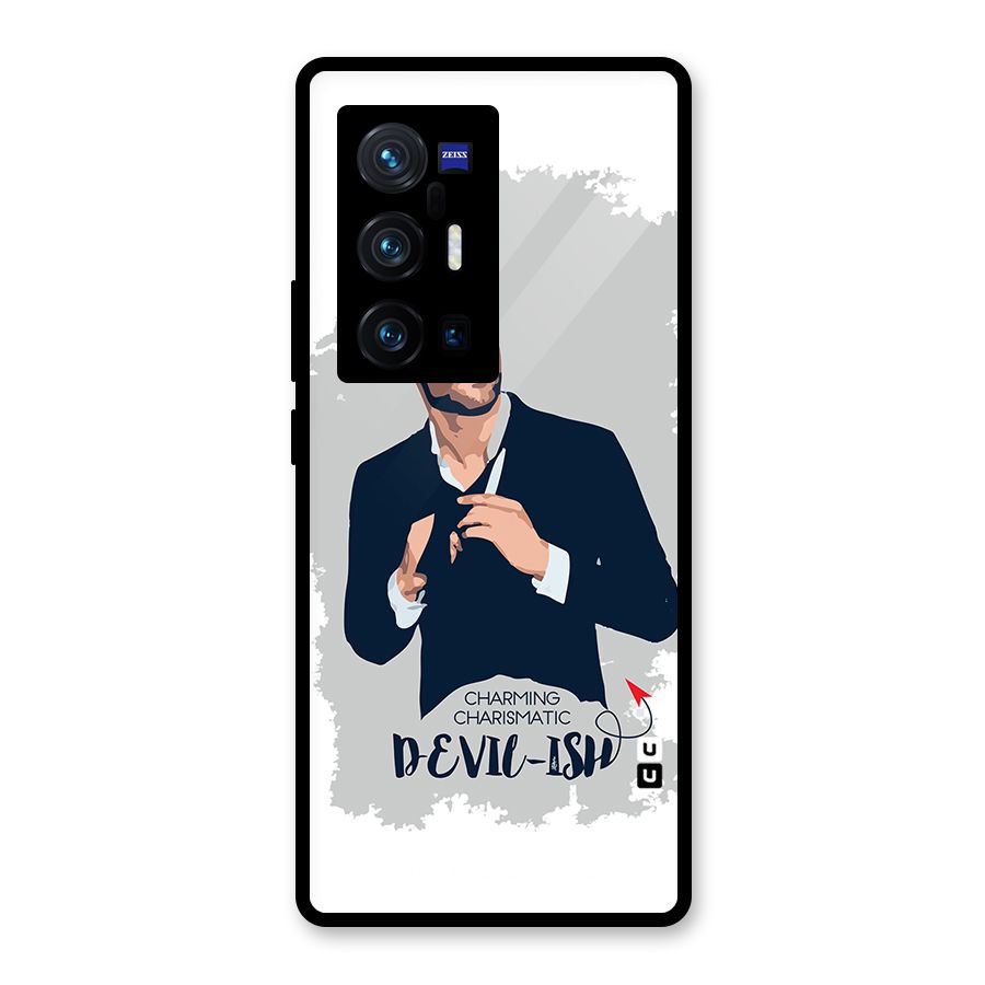 Charming Charismatic Lucifer Glass Back Case for Vivo X70 Pro Plus