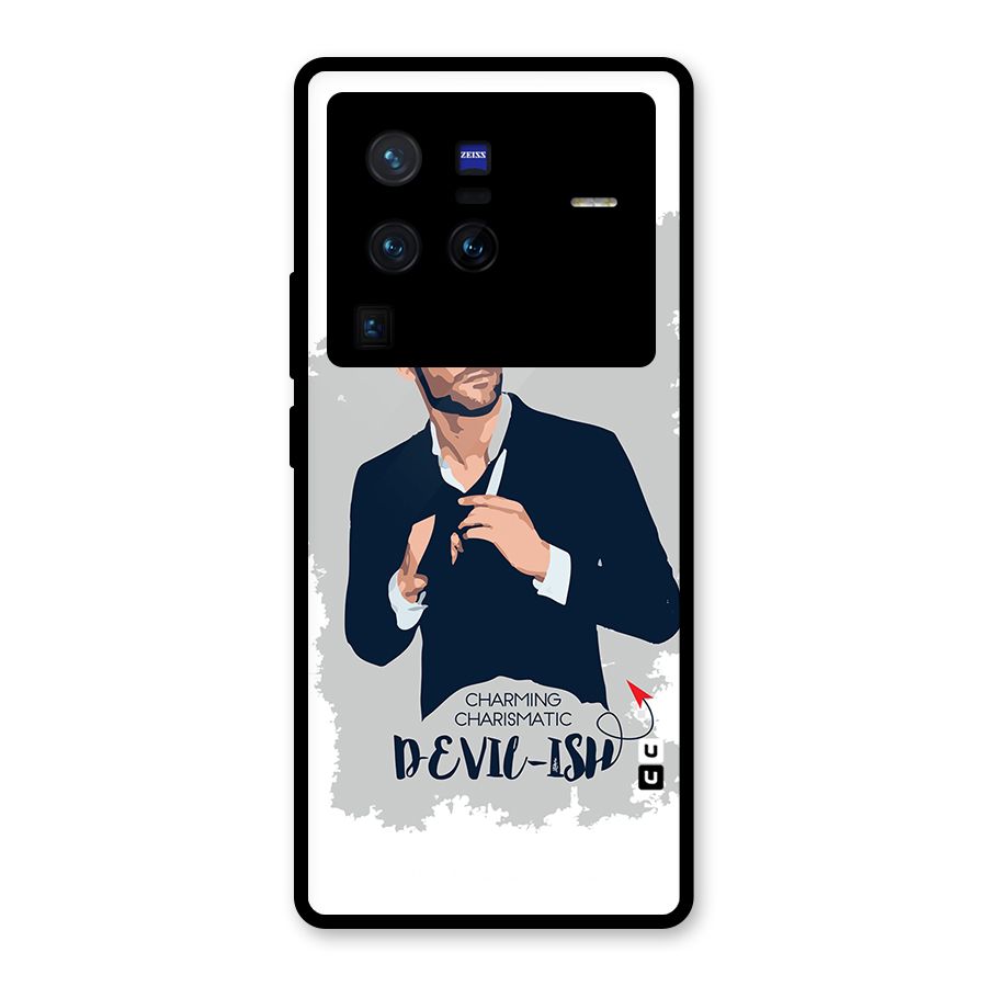Charming Charismatic Lucifer Glass Back Case for Vivo X80 Pro