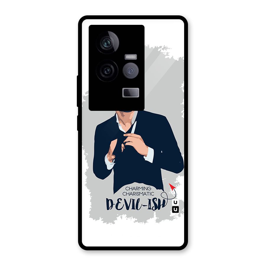 Charming Charismatic Lucifer Glass Back Case for Vivo iQOO 11 5G