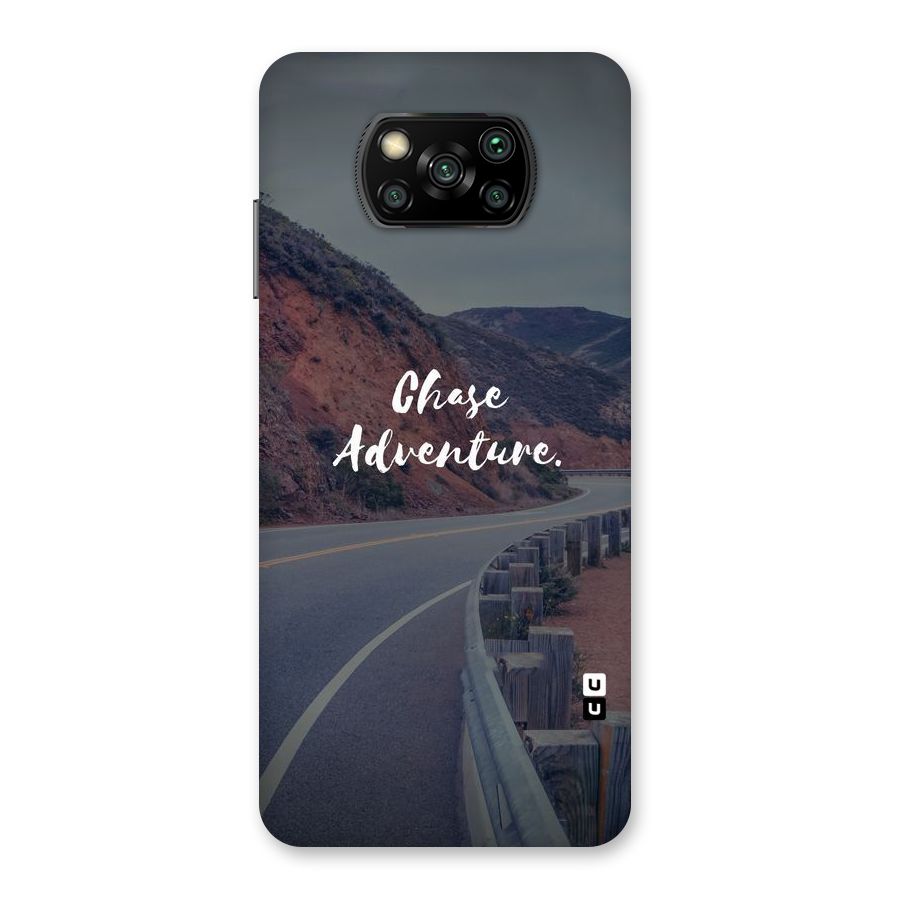Chase Adventure Back Case for Poco X3