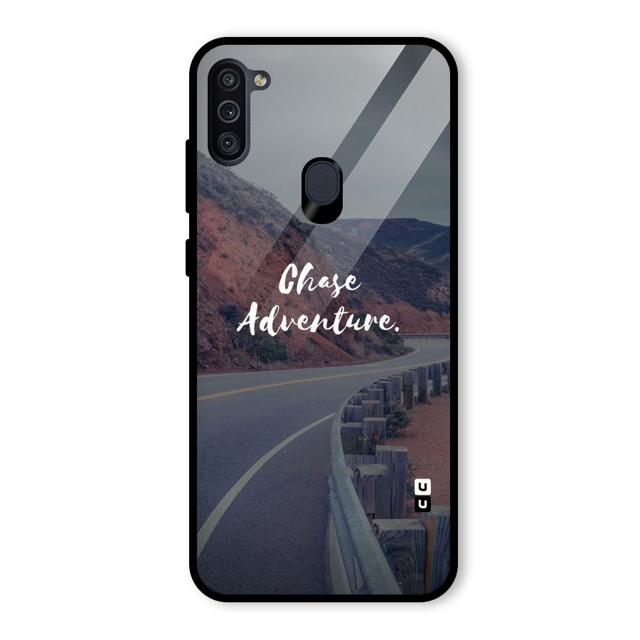 Chase Adventure Glass Back Case for Galaxy M11