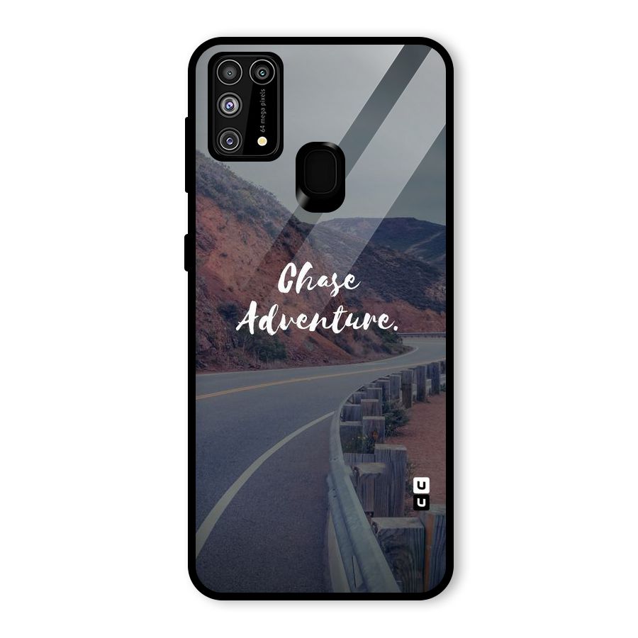 Chase Adventure Glass Back Case for Galaxy M31