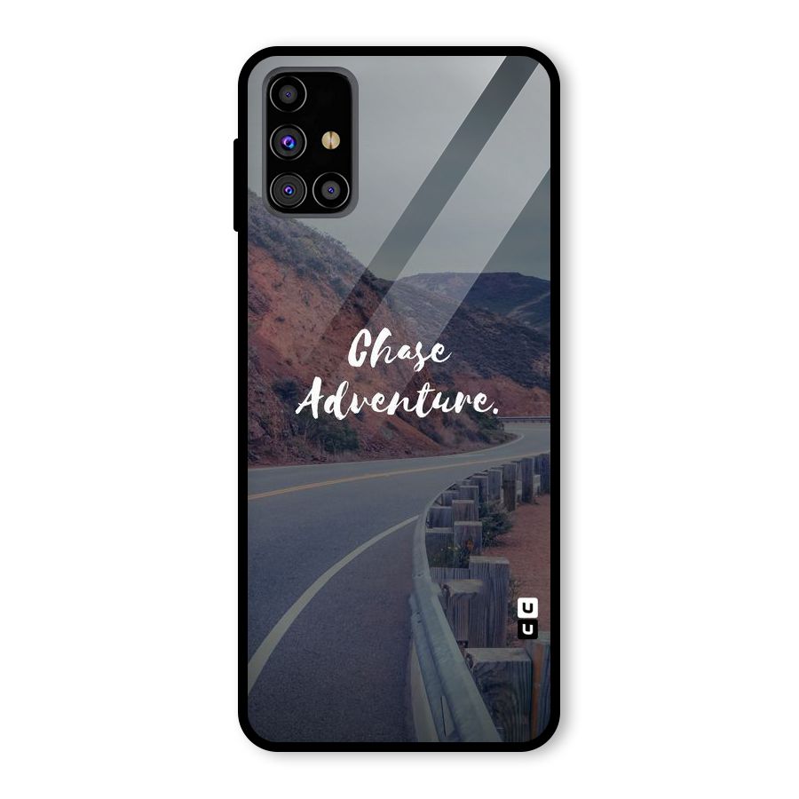 Chase Adventure Glass Back Case for Galaxy M31s