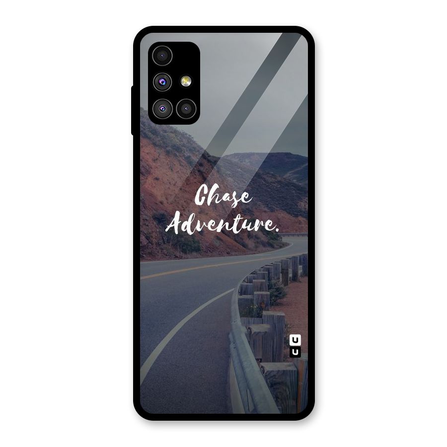 Chase Adventure Glass Back Case for Galaxy M51