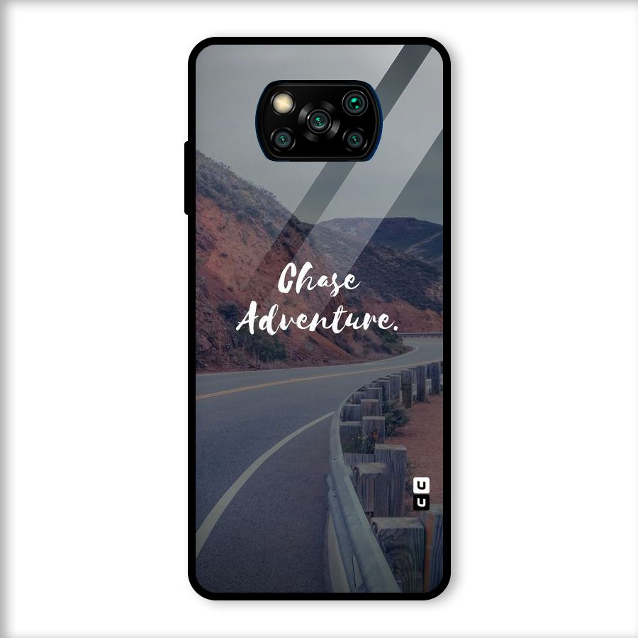 Chase Adventure Glass Back Case for Poco X3
